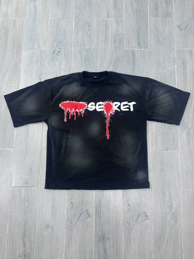 top secret art(5 star) crop shirt